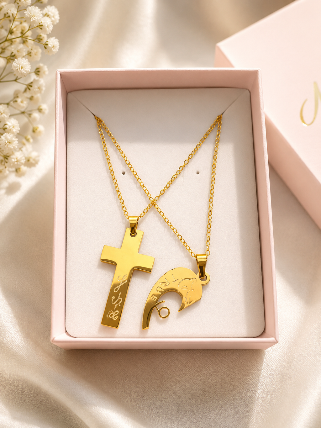 Golden Teddy Bear Love Holic Necklace