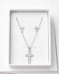 Juegos de Joyas de Collares de Cristal Plateado en Joyería