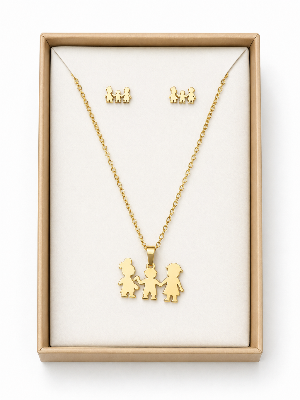 Golden Family Love Necklace